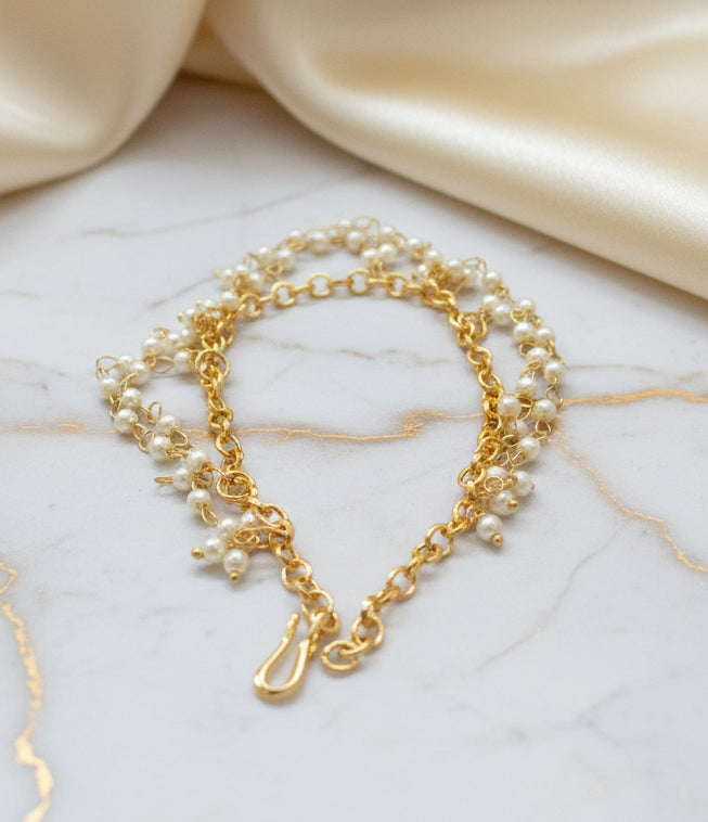 Trendy Gold Plated Loreal Chain Bracelet