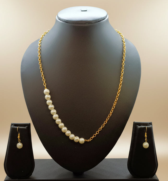 Gold-Plated Chain Necklace Set