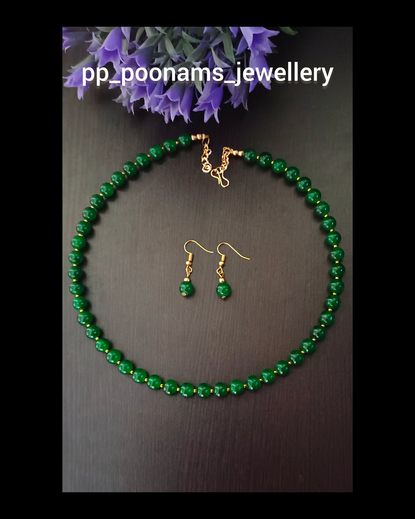 Simple Artificial Beads Necklace Set