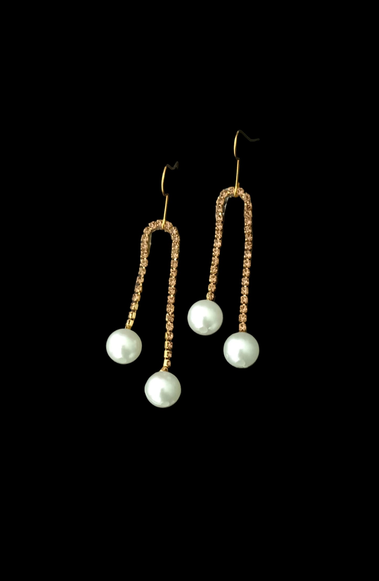 Simple Kundan Chain Earring
