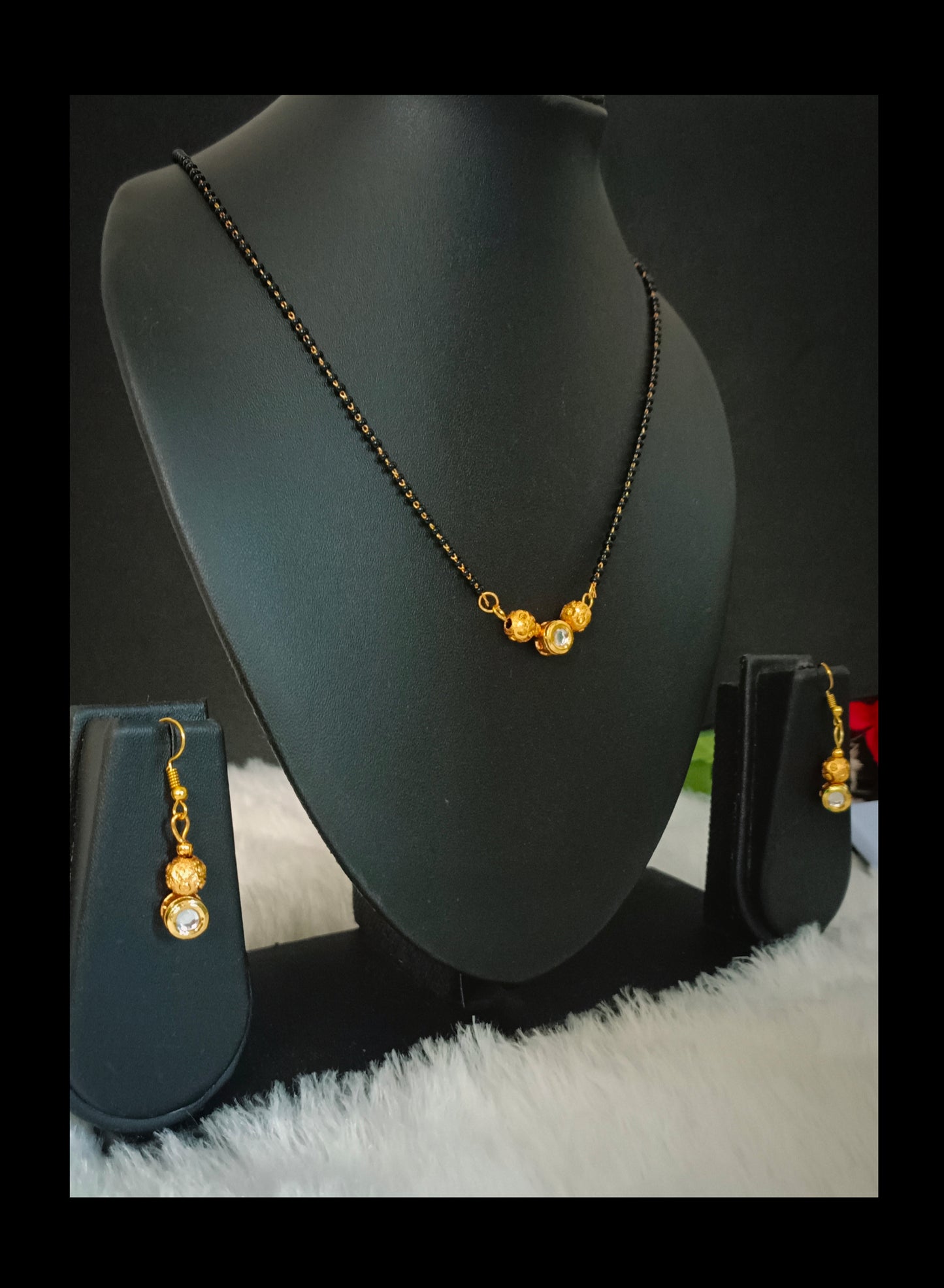 Gold Plated Kundan Mangalsutra