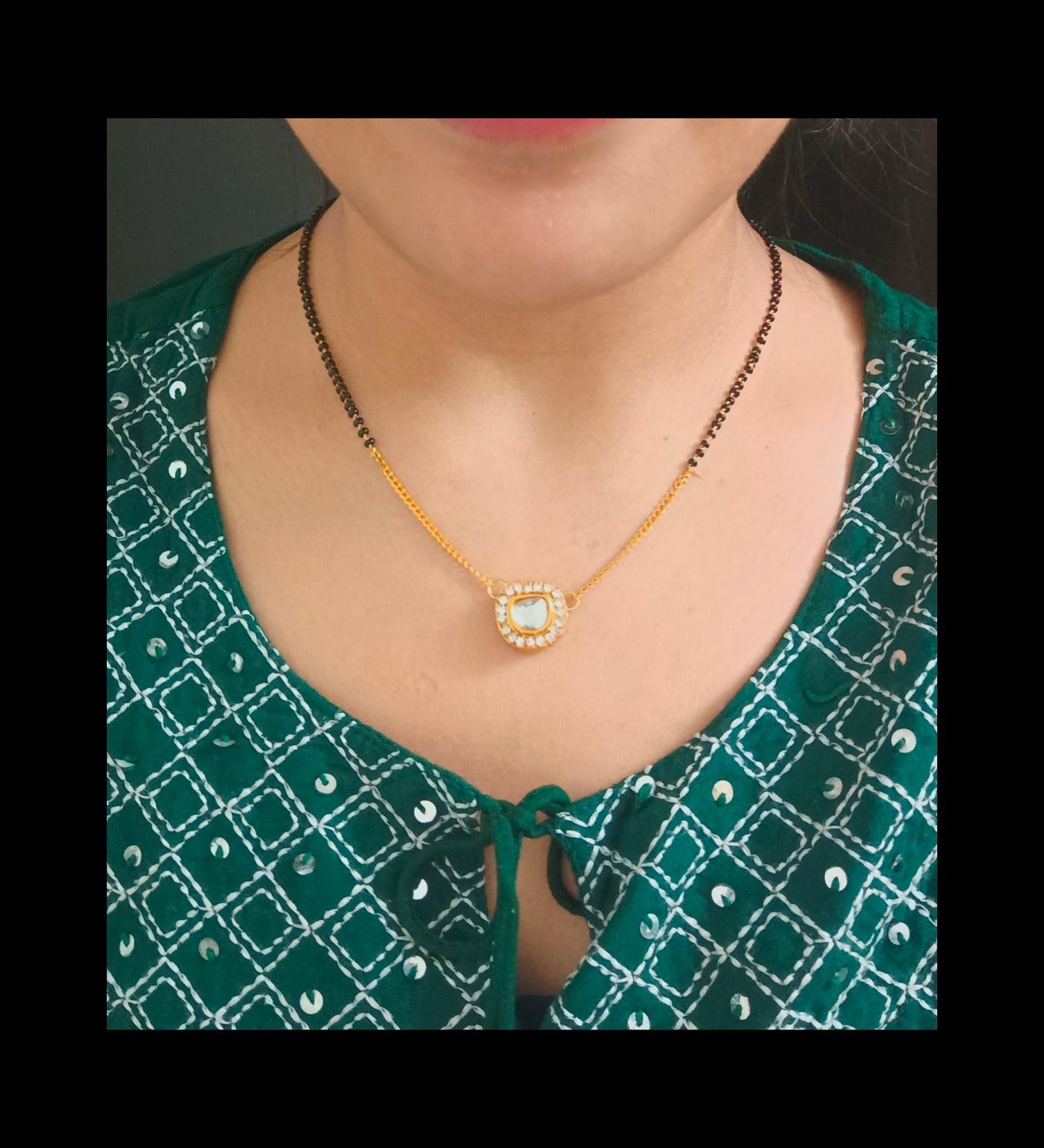 Delicate Kundan Chain Mangalsutra