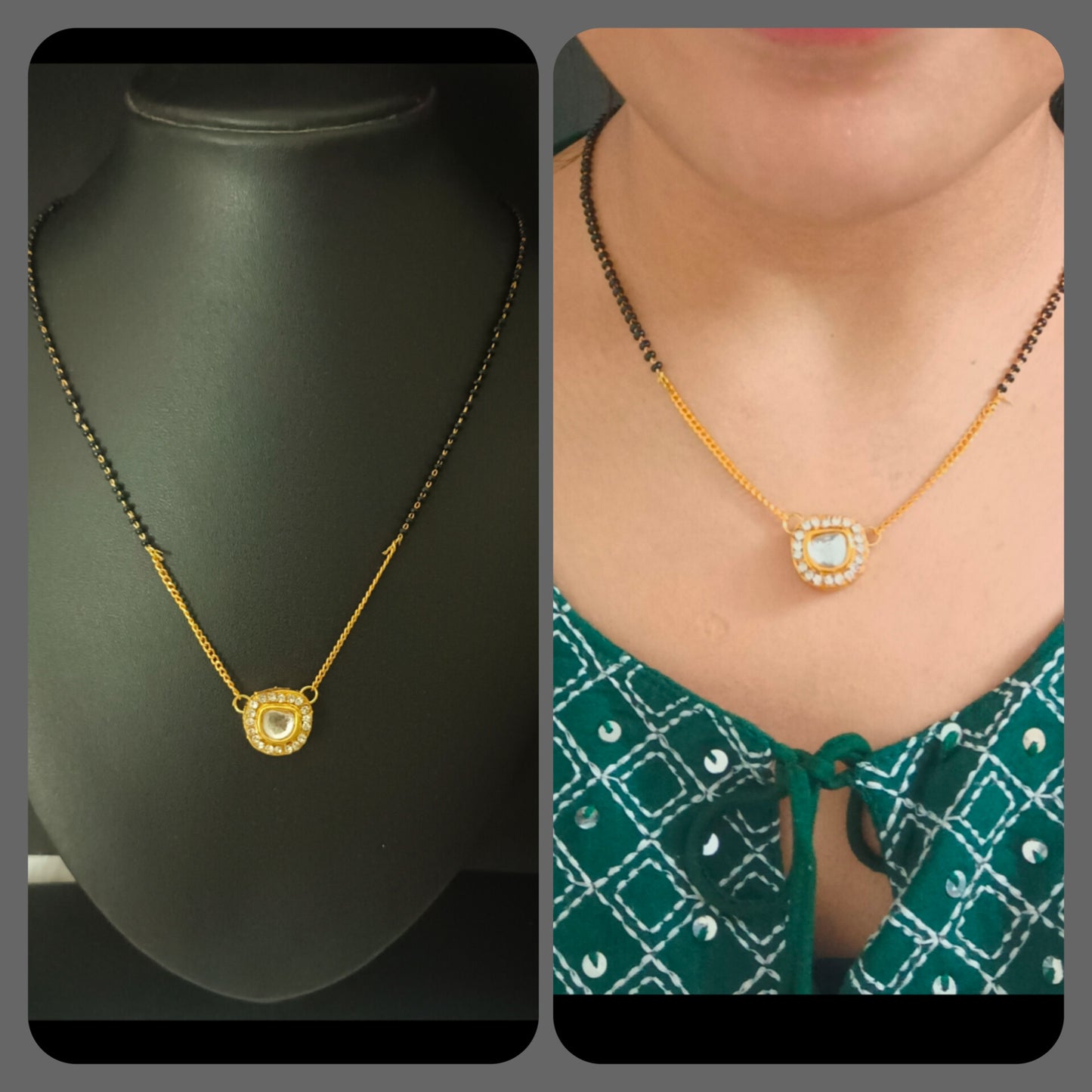 Delicate Kundan Chain Mangalsutra