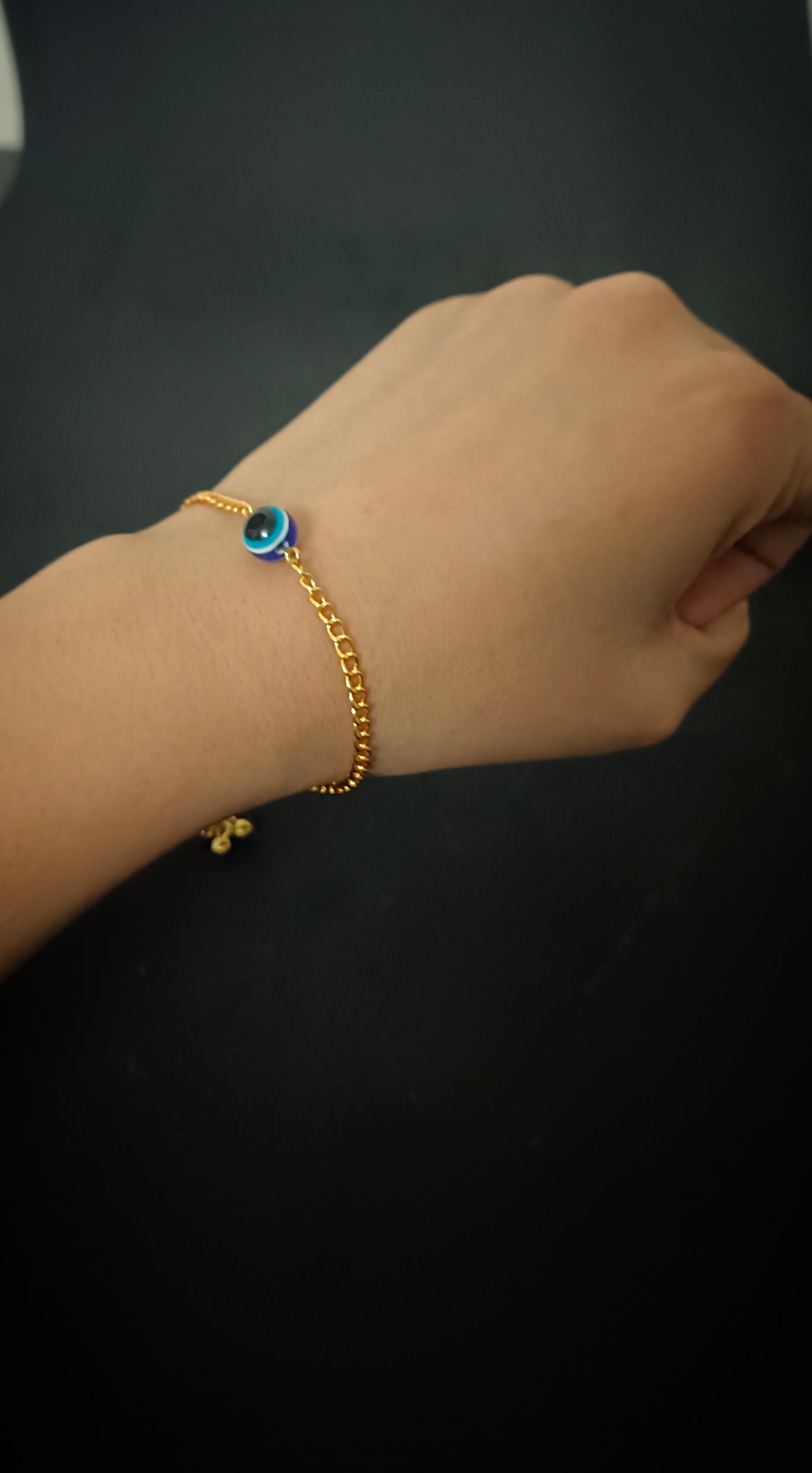 Evil Eye Golden & Silver Chain Bracelets