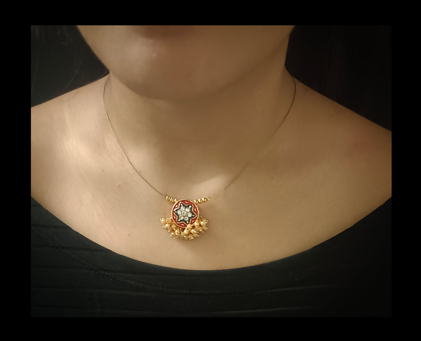 Invisible Brass Chain Necklace