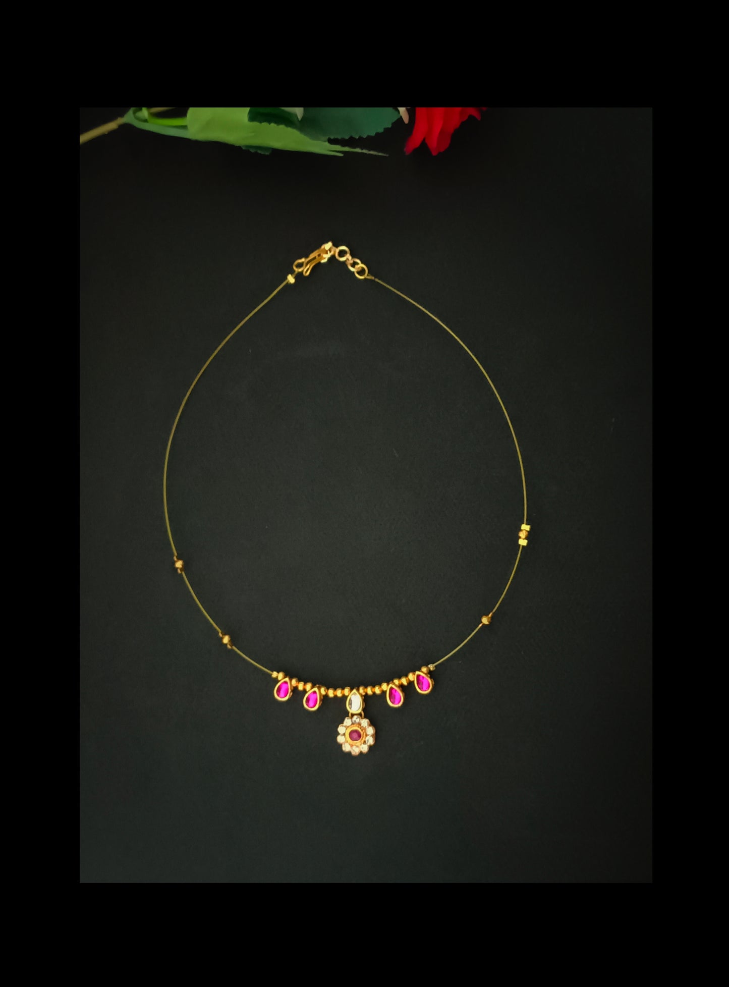 Invisible Brass Chain Necklace