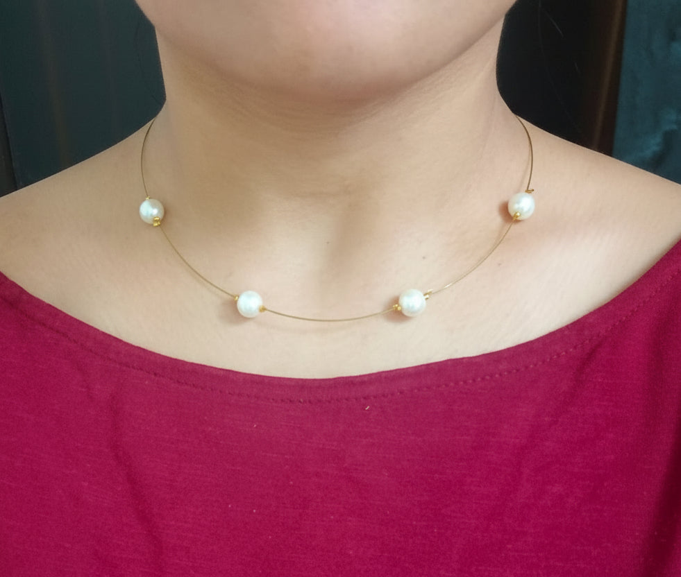 Invisible Brass Chain Necklace