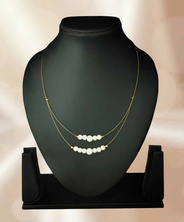Invisible Brass Chain Necklace