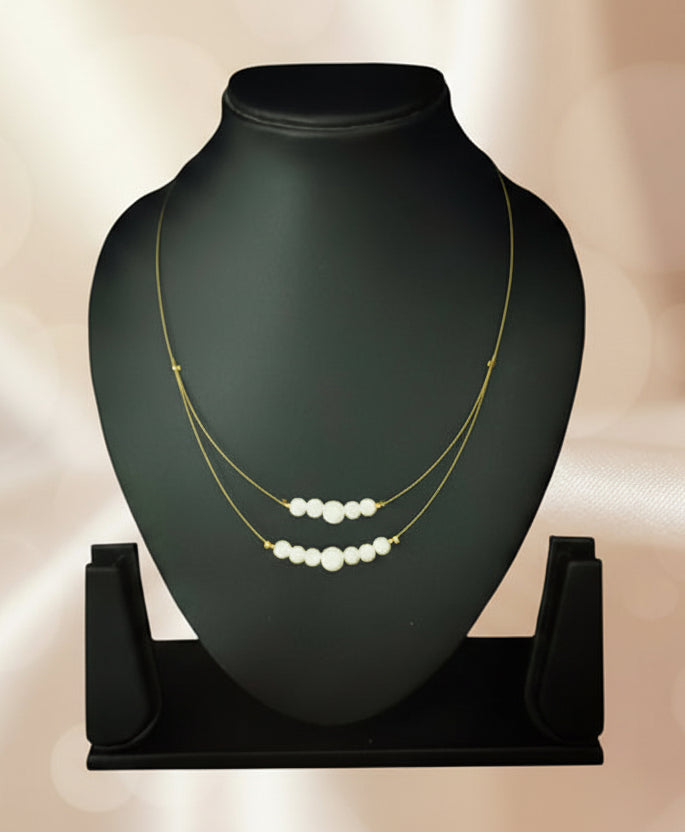 Invisible Brass Chain Necklace