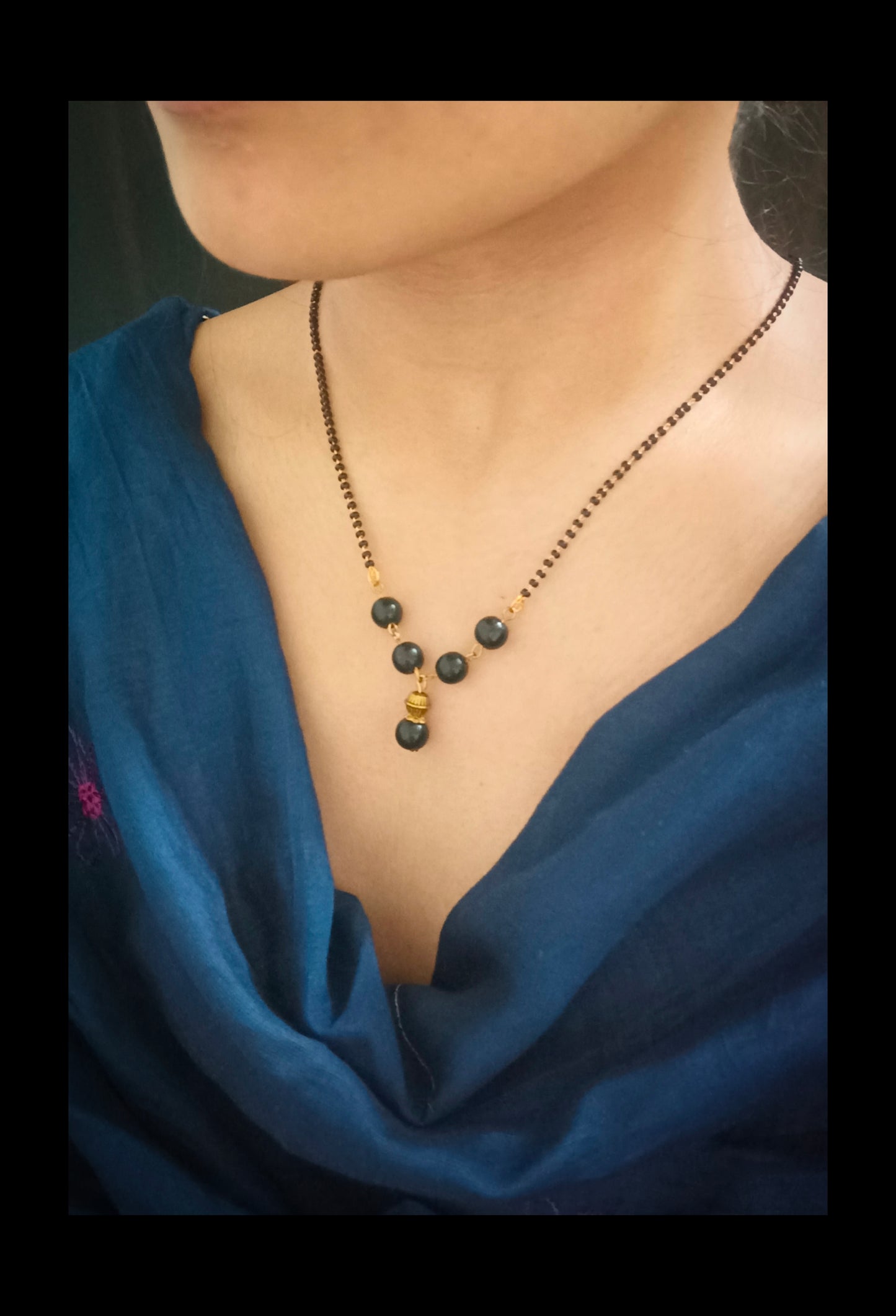Gold Plated Beads Mangalsutra