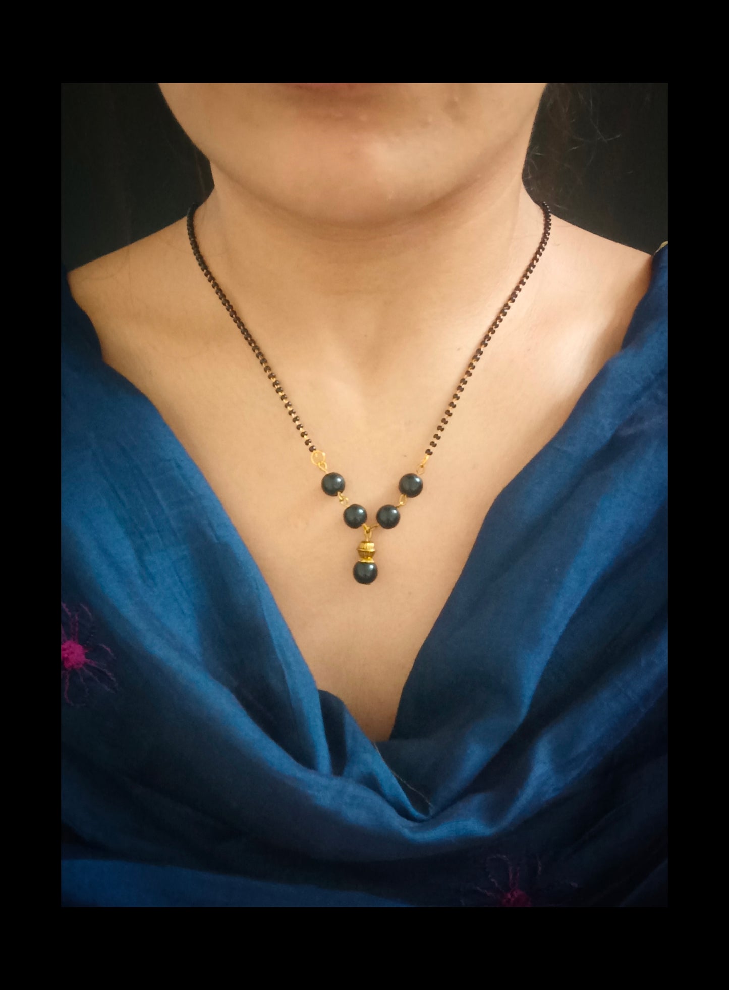 Gold Plated Beads Mangalsutra