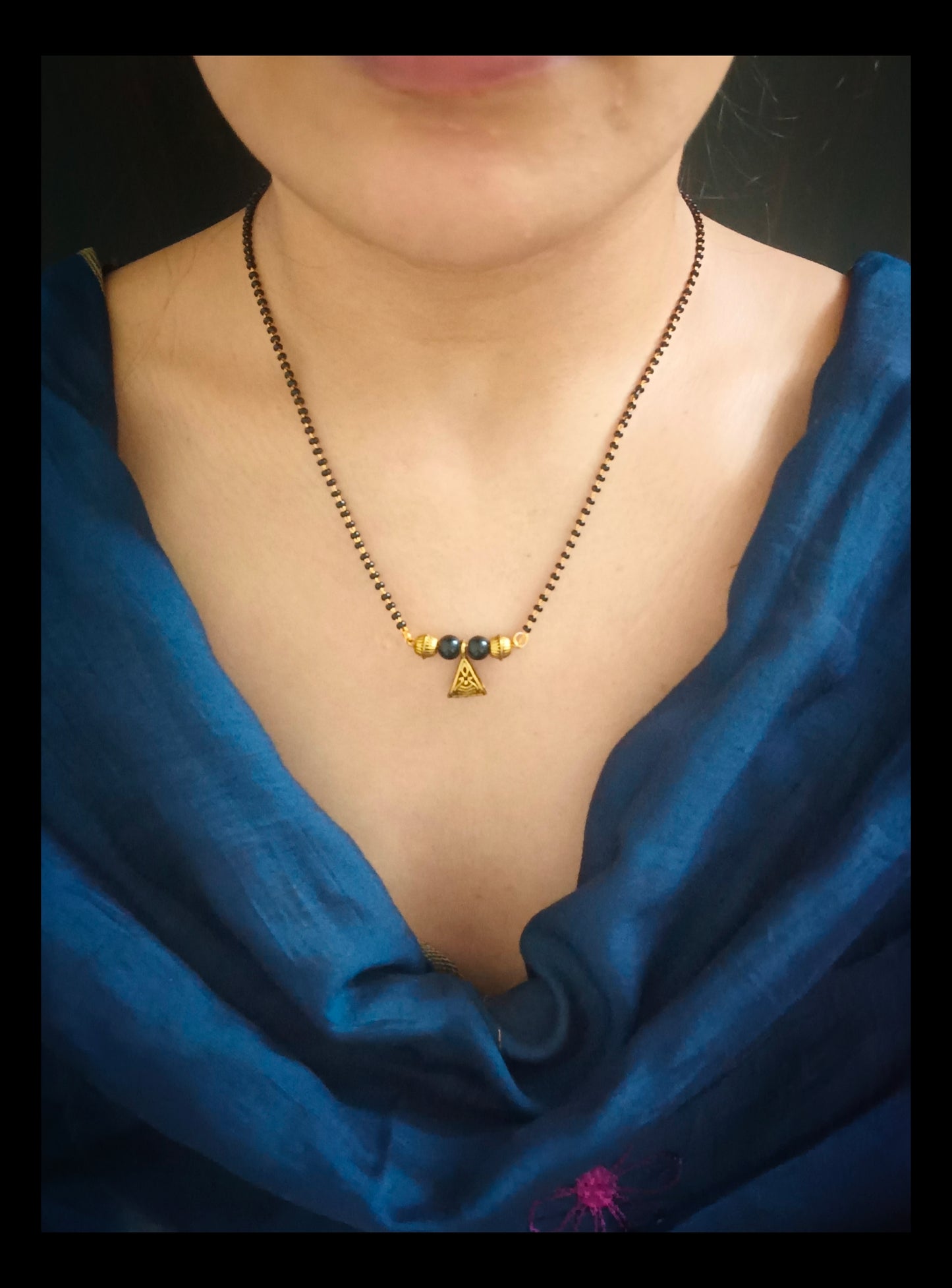 Gold Plated Beads Mangalsutra