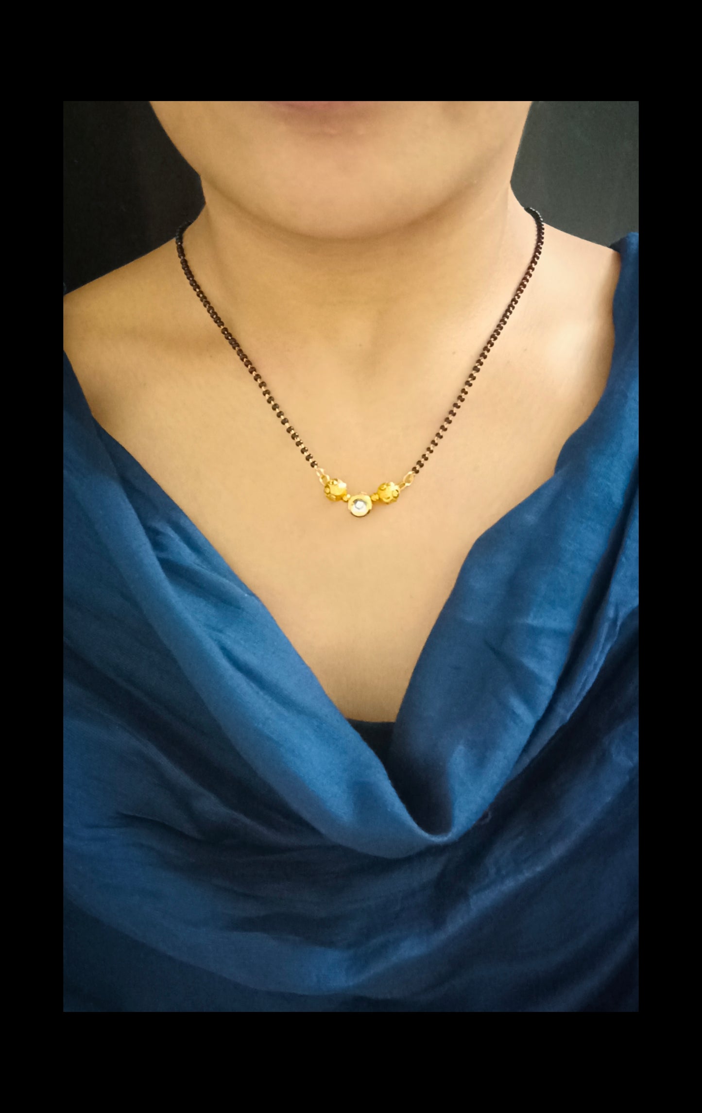 Gold Plated Kundan Mangalsutra