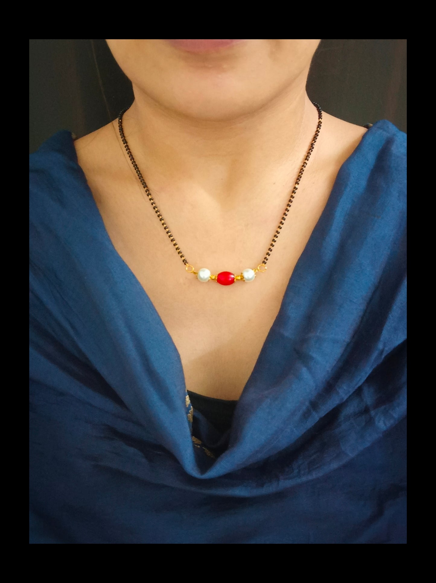 Gold Plated Beads Mangalsutra