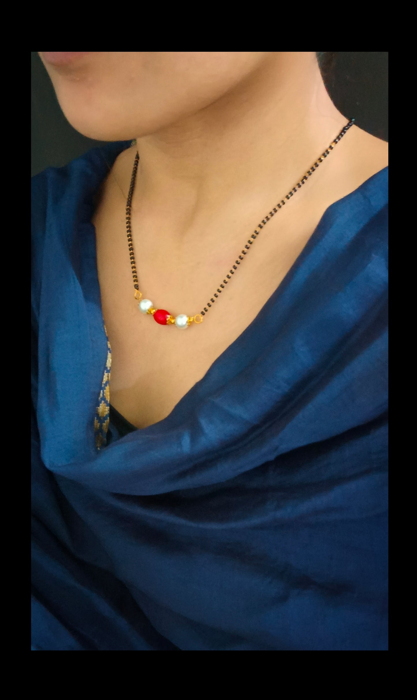 Gold Plated Beads Mangalsutra