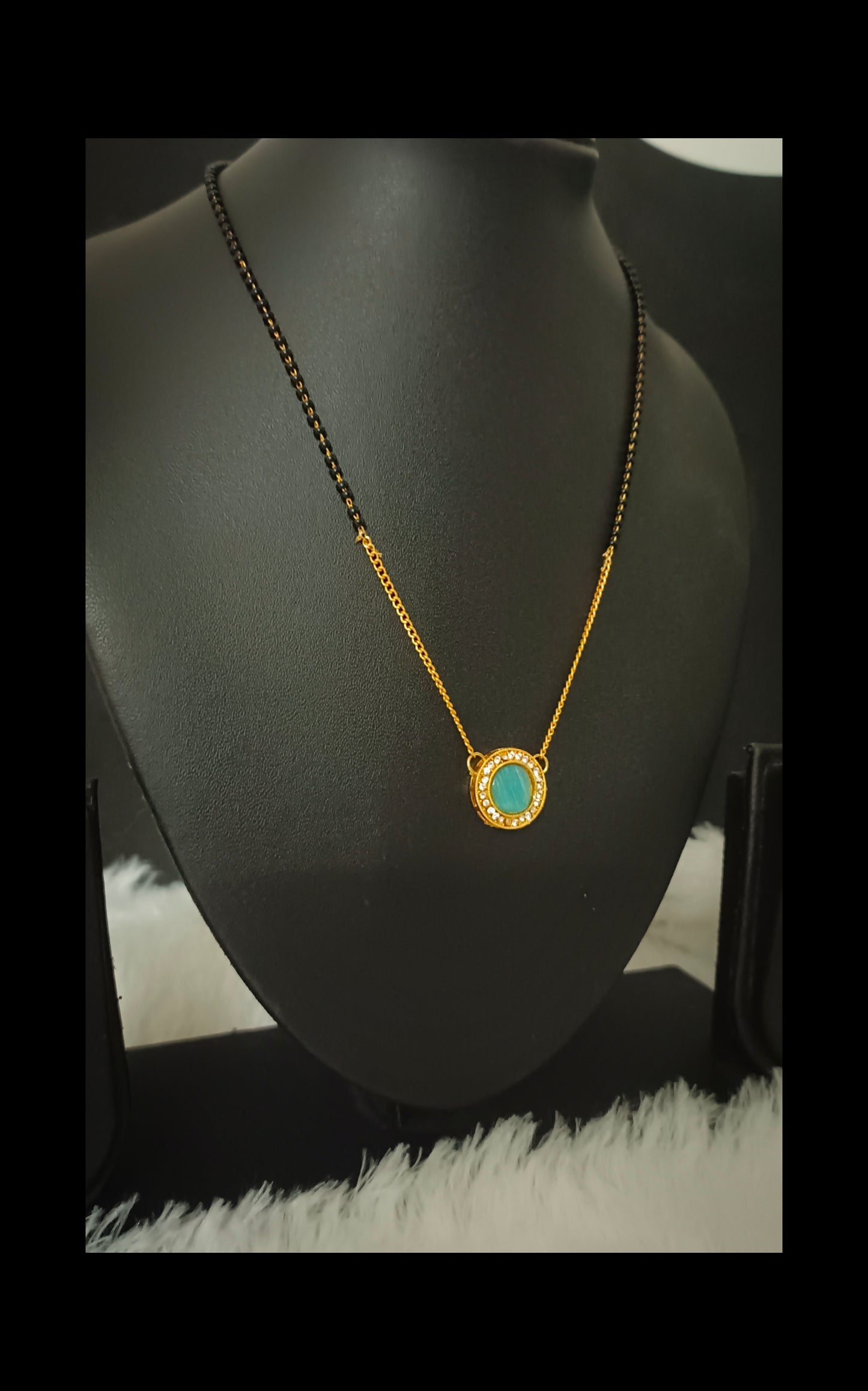Delicated Monalisa Chain Kundan Mangalsutra