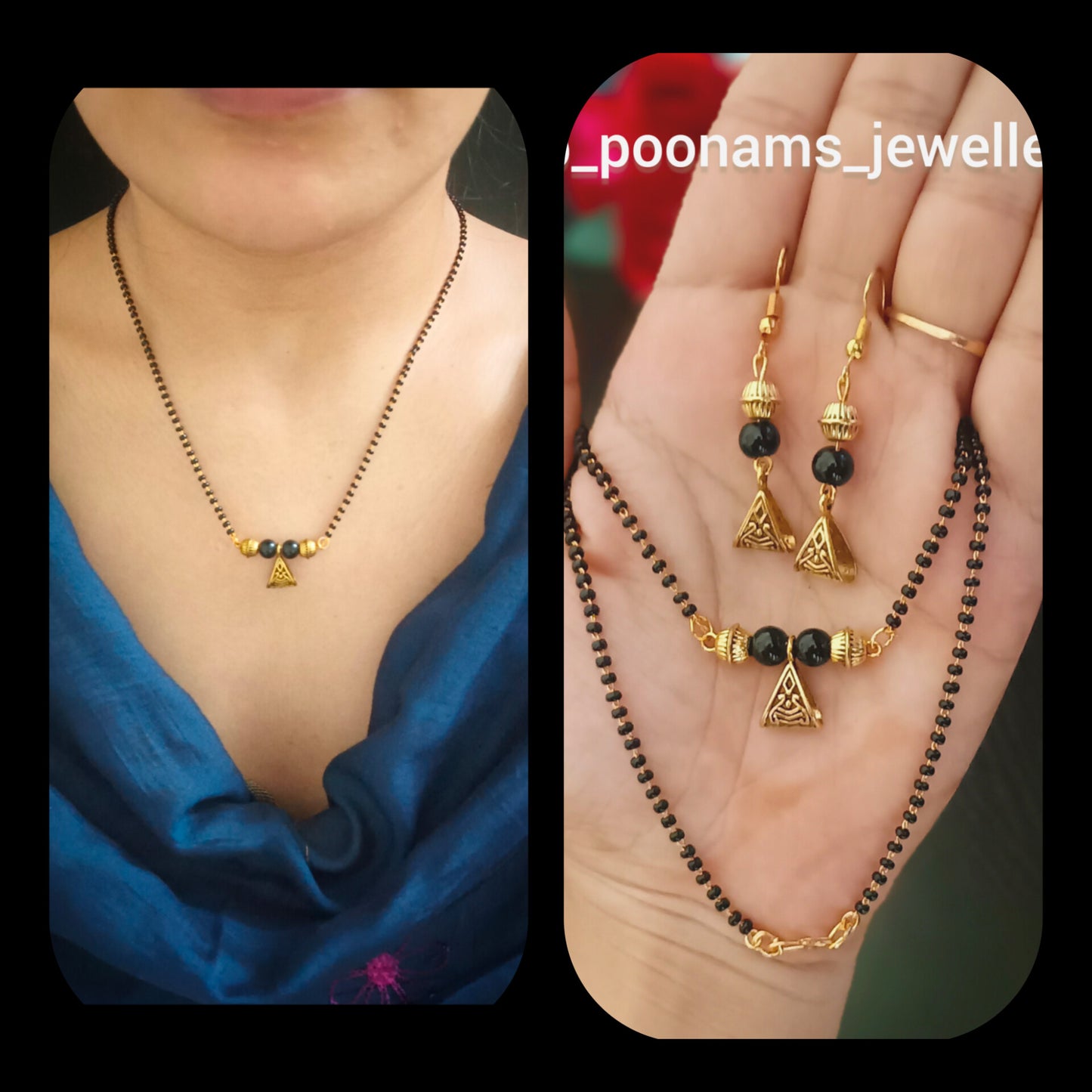 Gold Plated Beads Mangalsutra