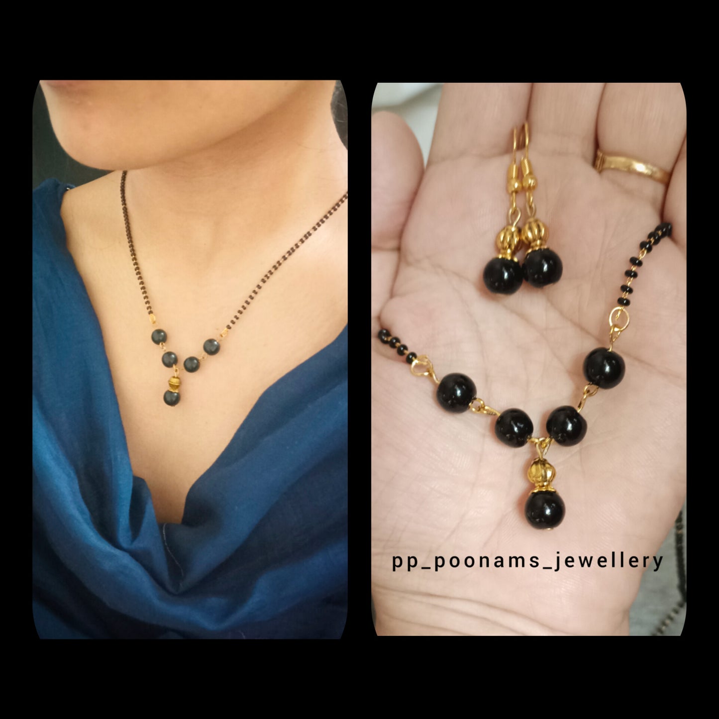 Gold Plated Beads Mangalsutra