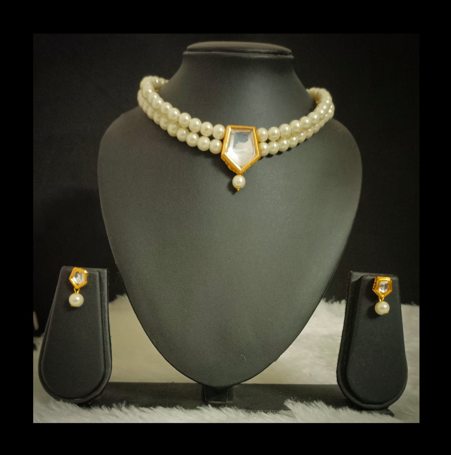 Gold Plated Meenakari Kundan Choker Set