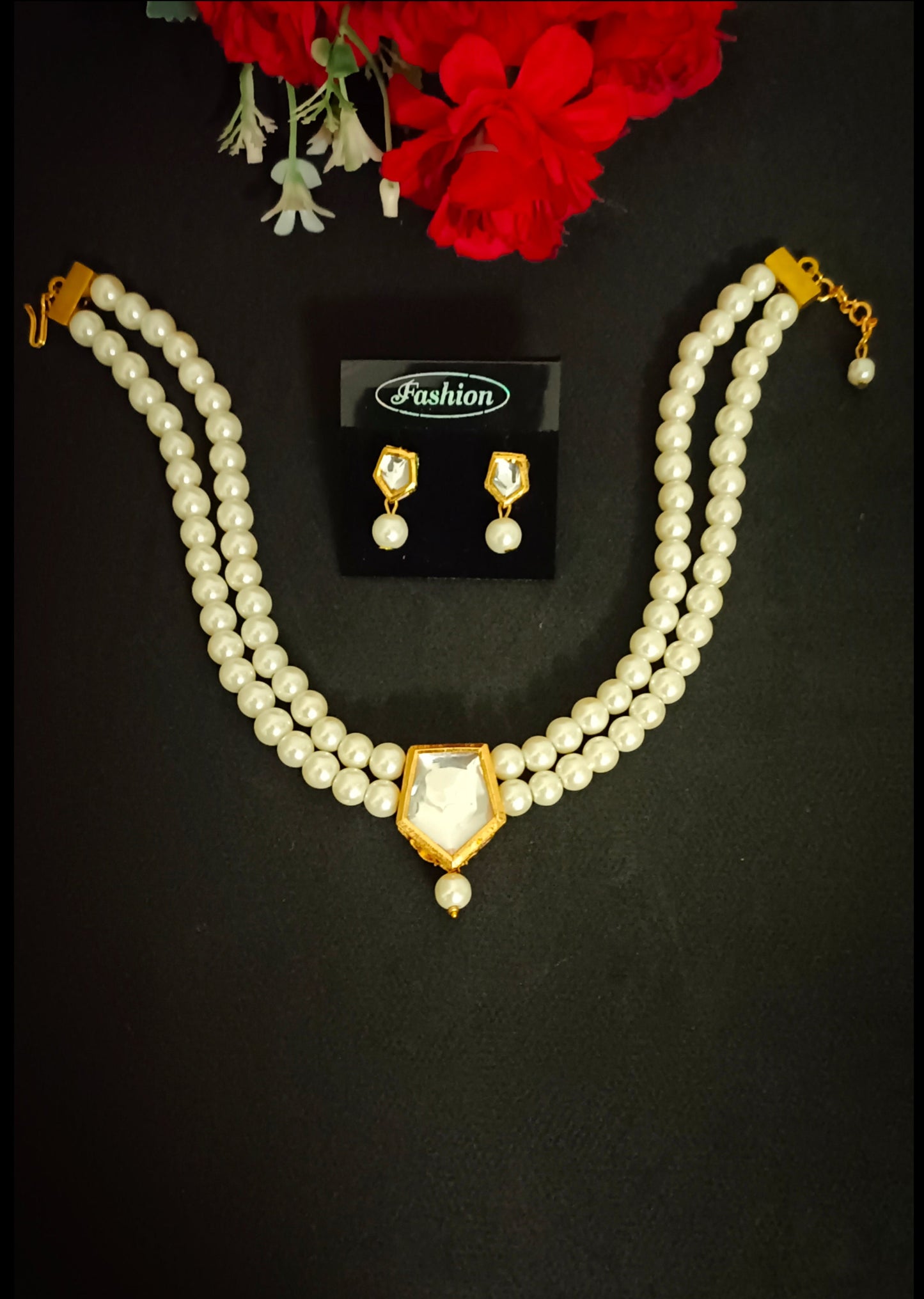 Gold Plated Meenakari Kundan Choker Set