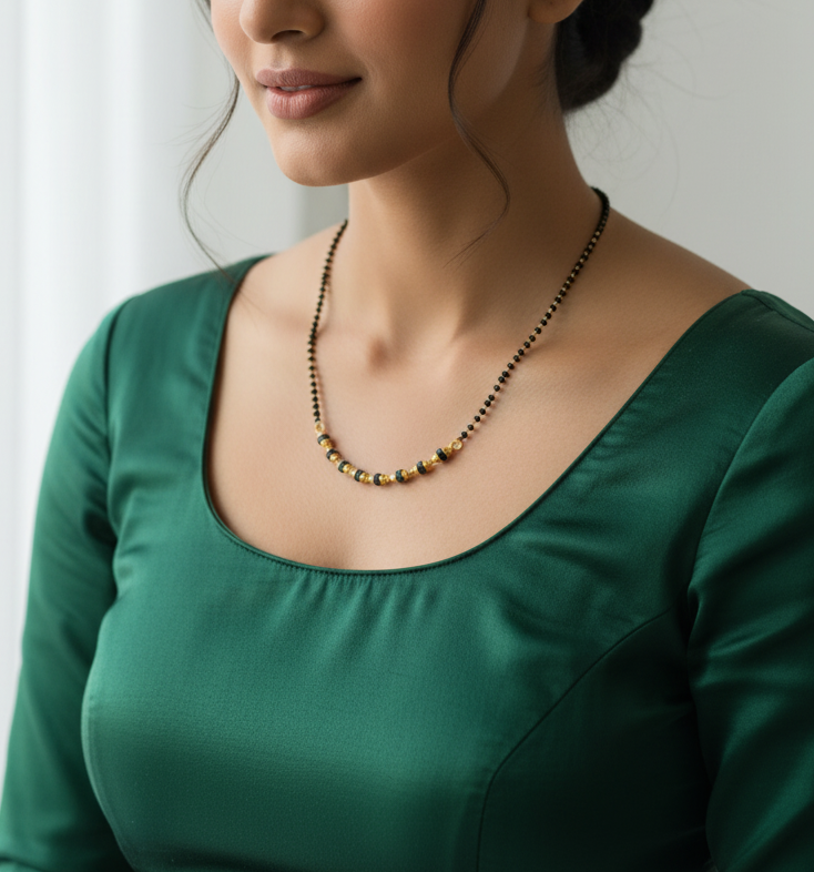 Crystal Beads Mangalsutra