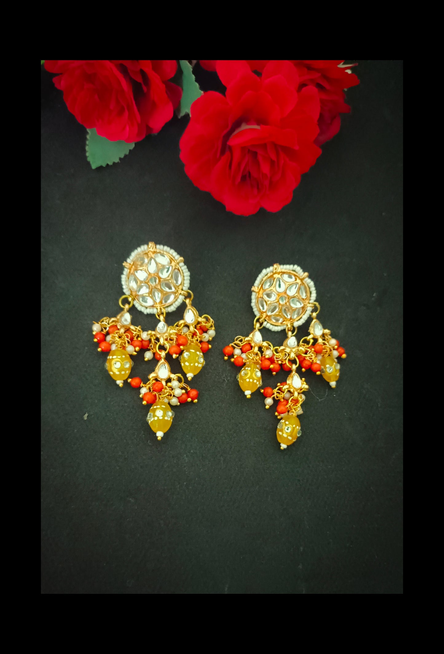Beautiful Meenakari Kundan Earring