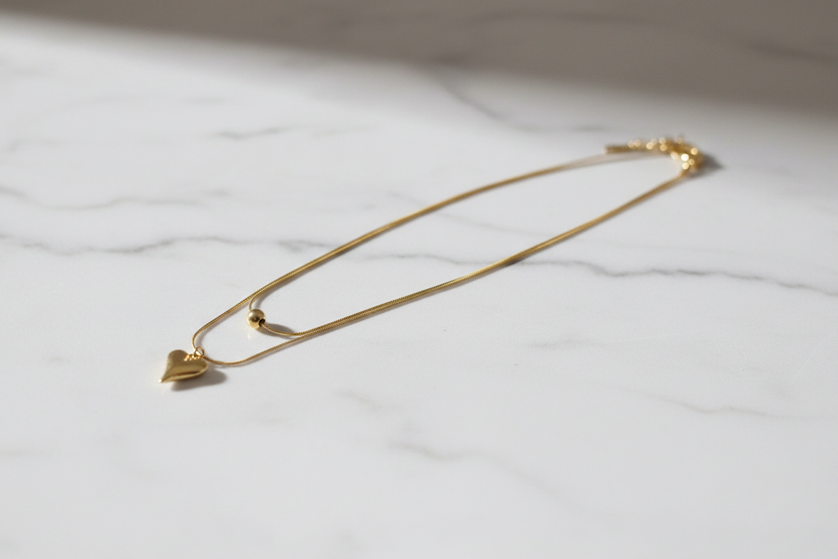 Anti-Tarnish Double Chain Necklace