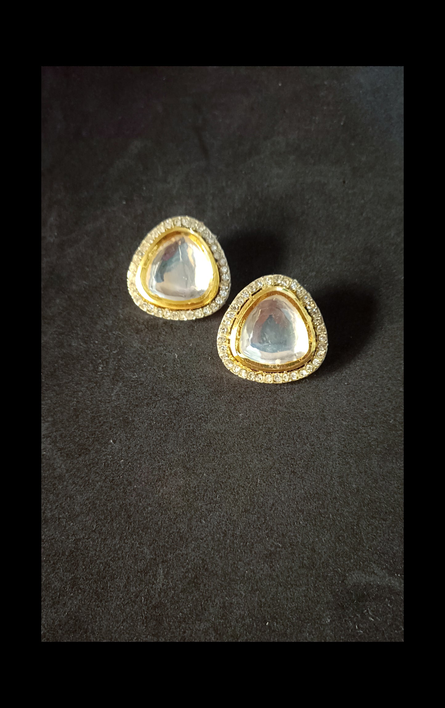 Polki Kundan Studs