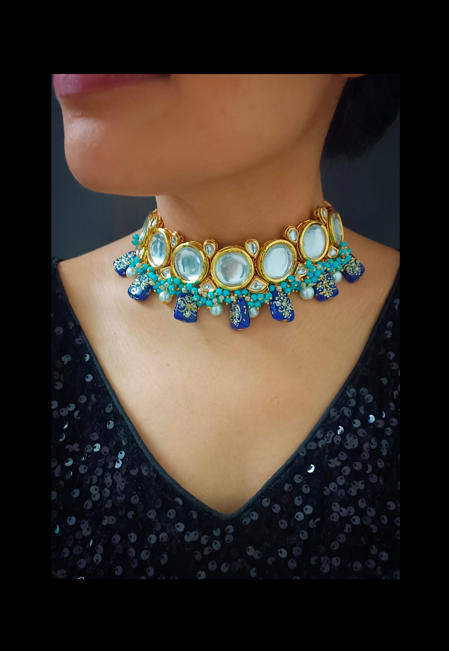Gold Plated Kundan Necklace