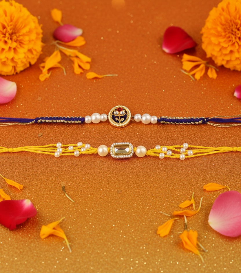 Combo of Kundan Rakhis