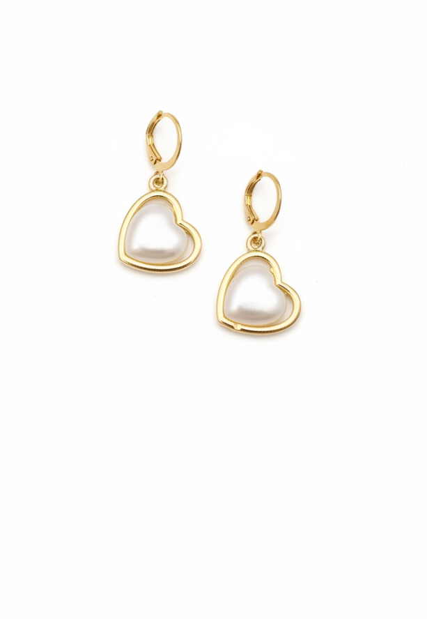Anti-Tarnish Heart Shape Earrings