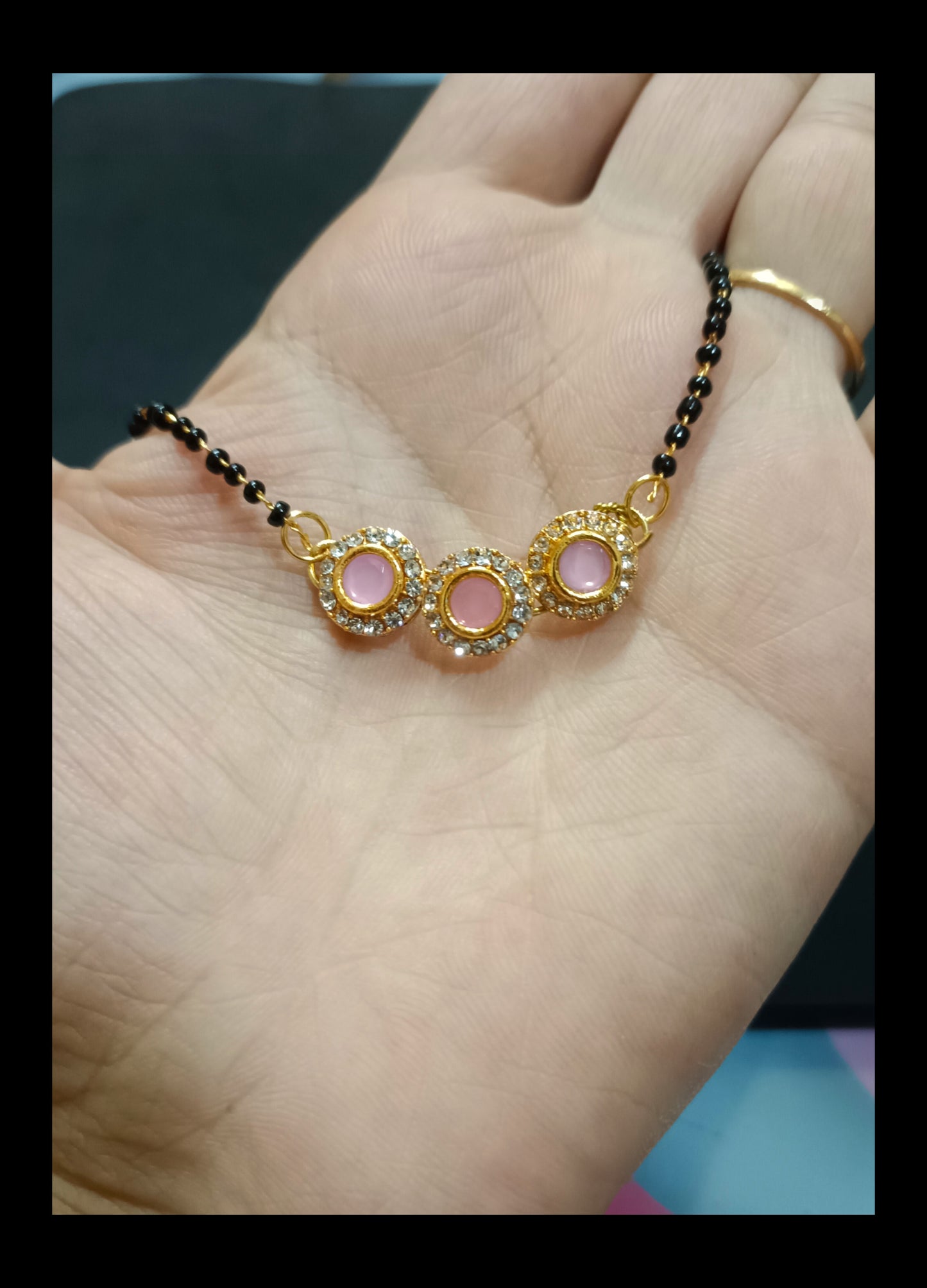 Beautiful Monalisa Kundan Pendant Mangalsutra