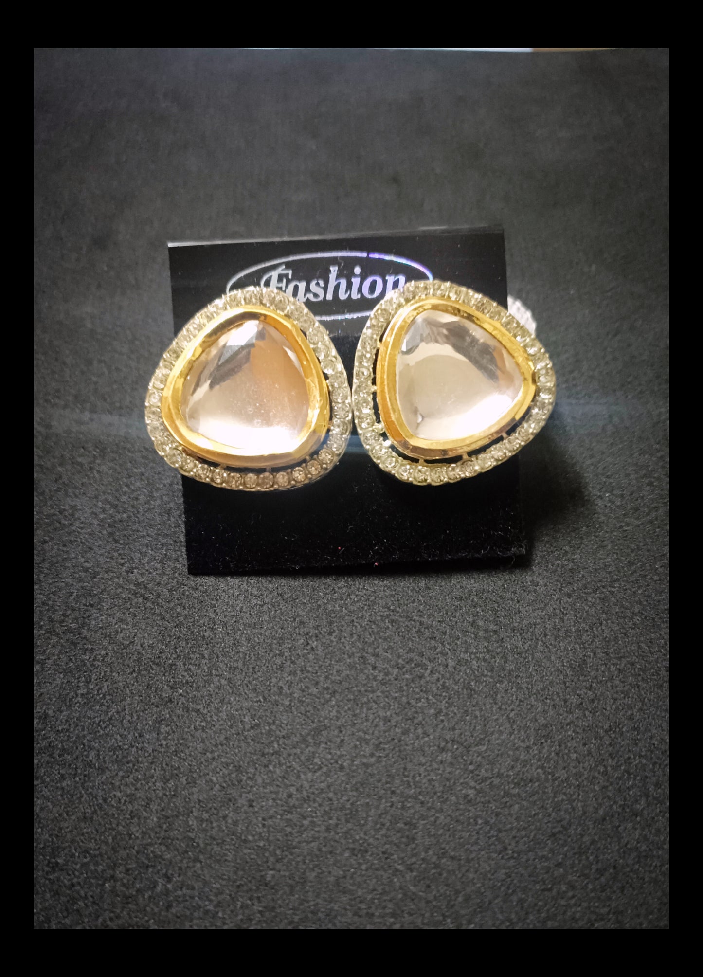 Polki Kundan Studs