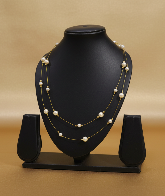 Invisible Brass Chain Necklace