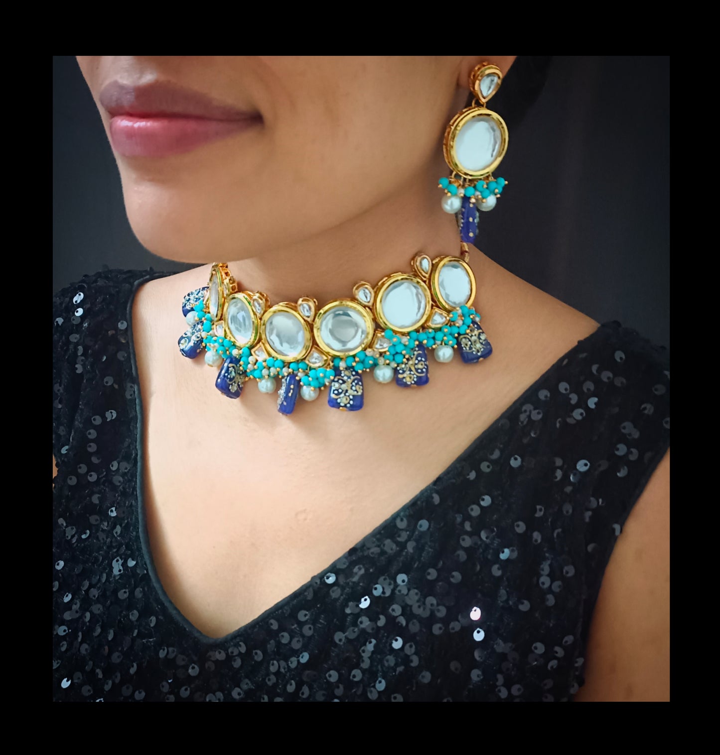 Gold Plated Kundan Necklace