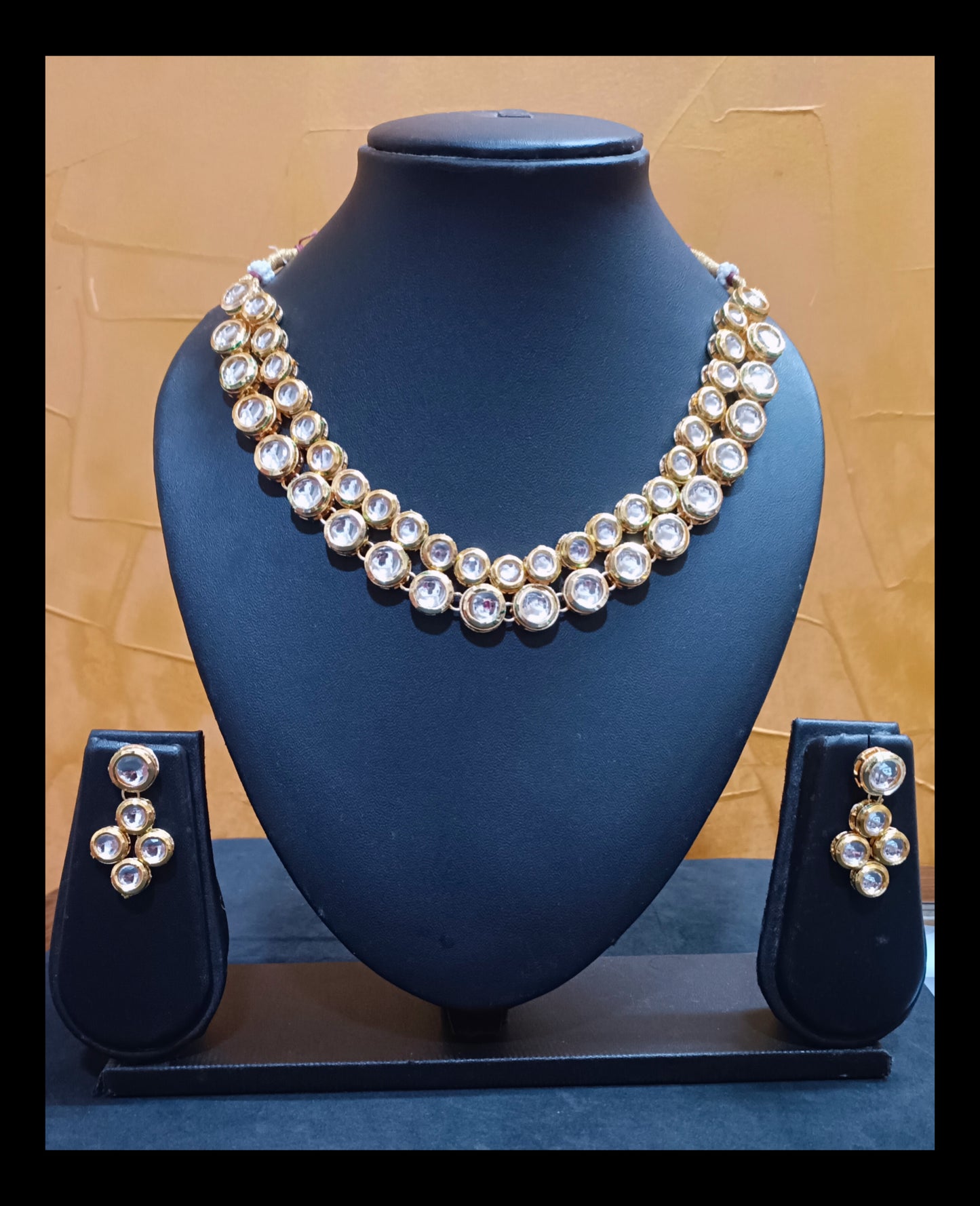 Double Layer Meenakari Kundan Necklace Set