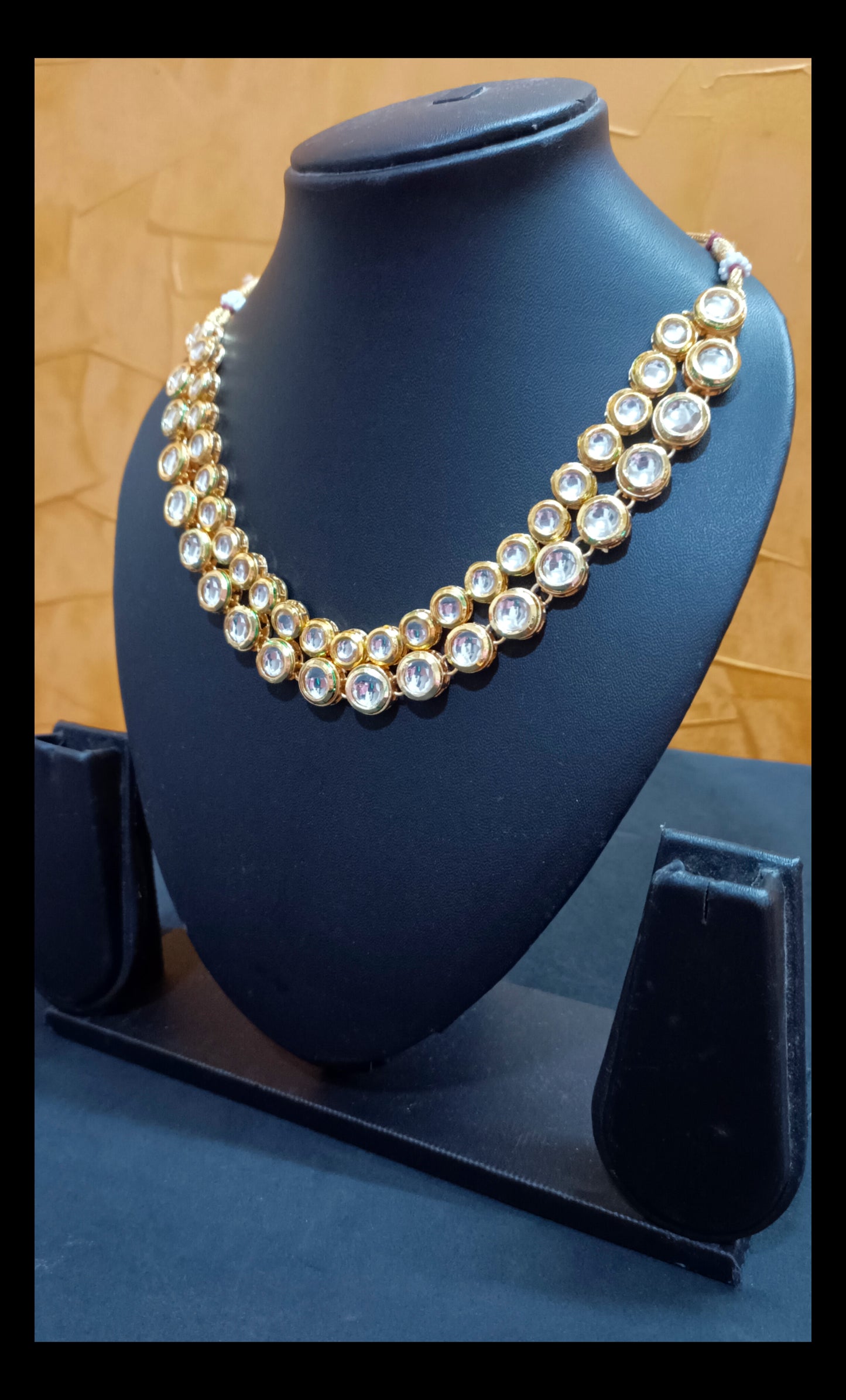 Double Layer Meenakari Kundan Necklace Set