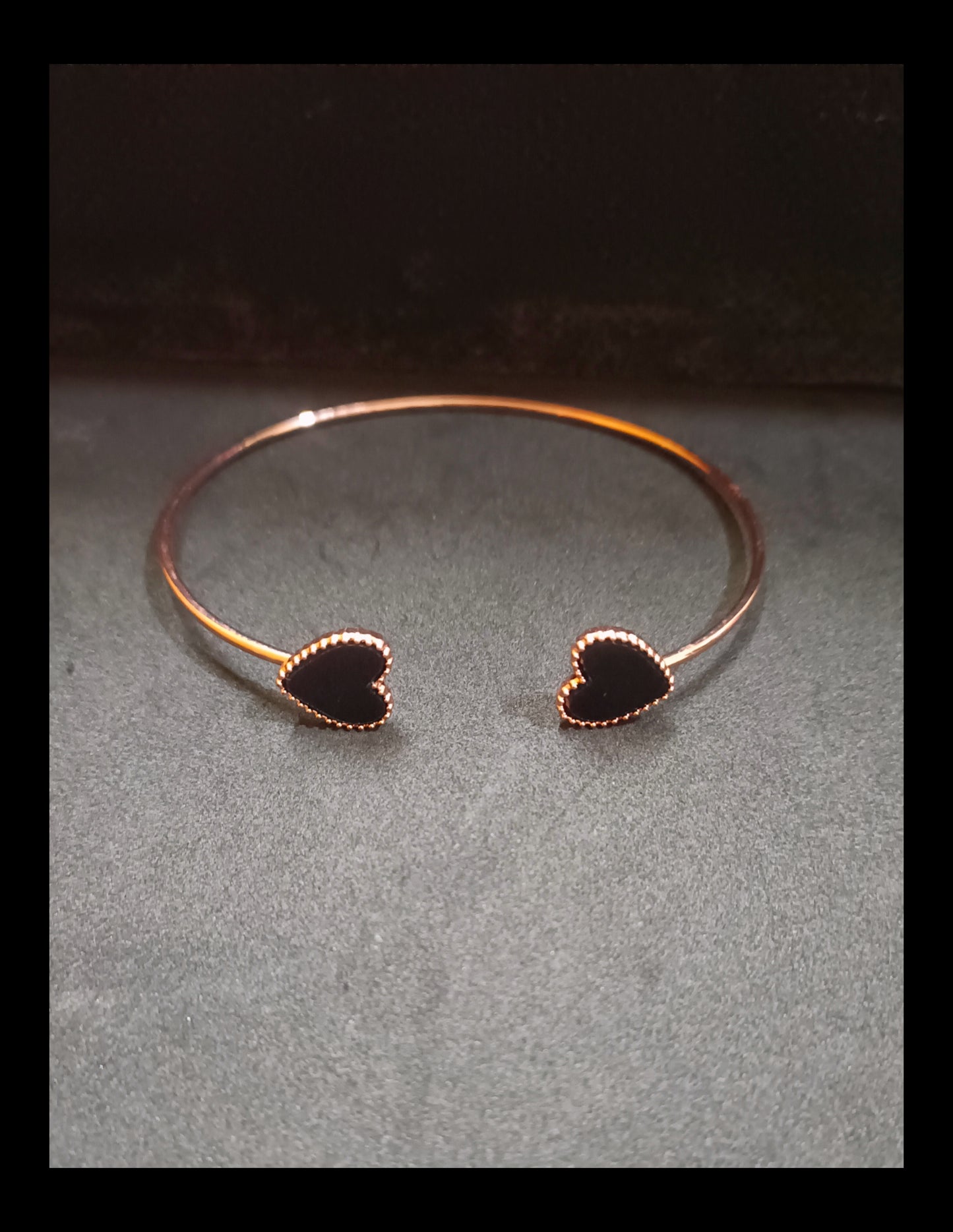 Rose Gold Trendy Heart Bracelet