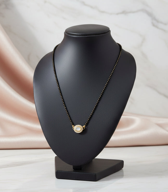 Meenakari Kundan Pendant Mangalsutra