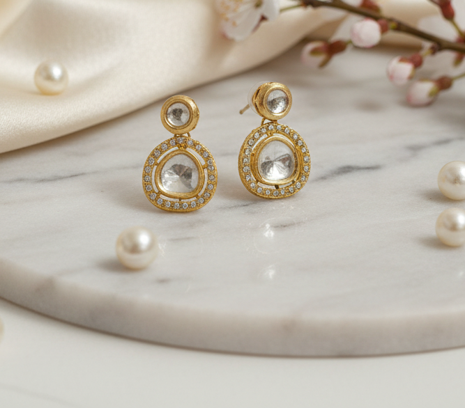 Kundan Earrings & Maangtikka