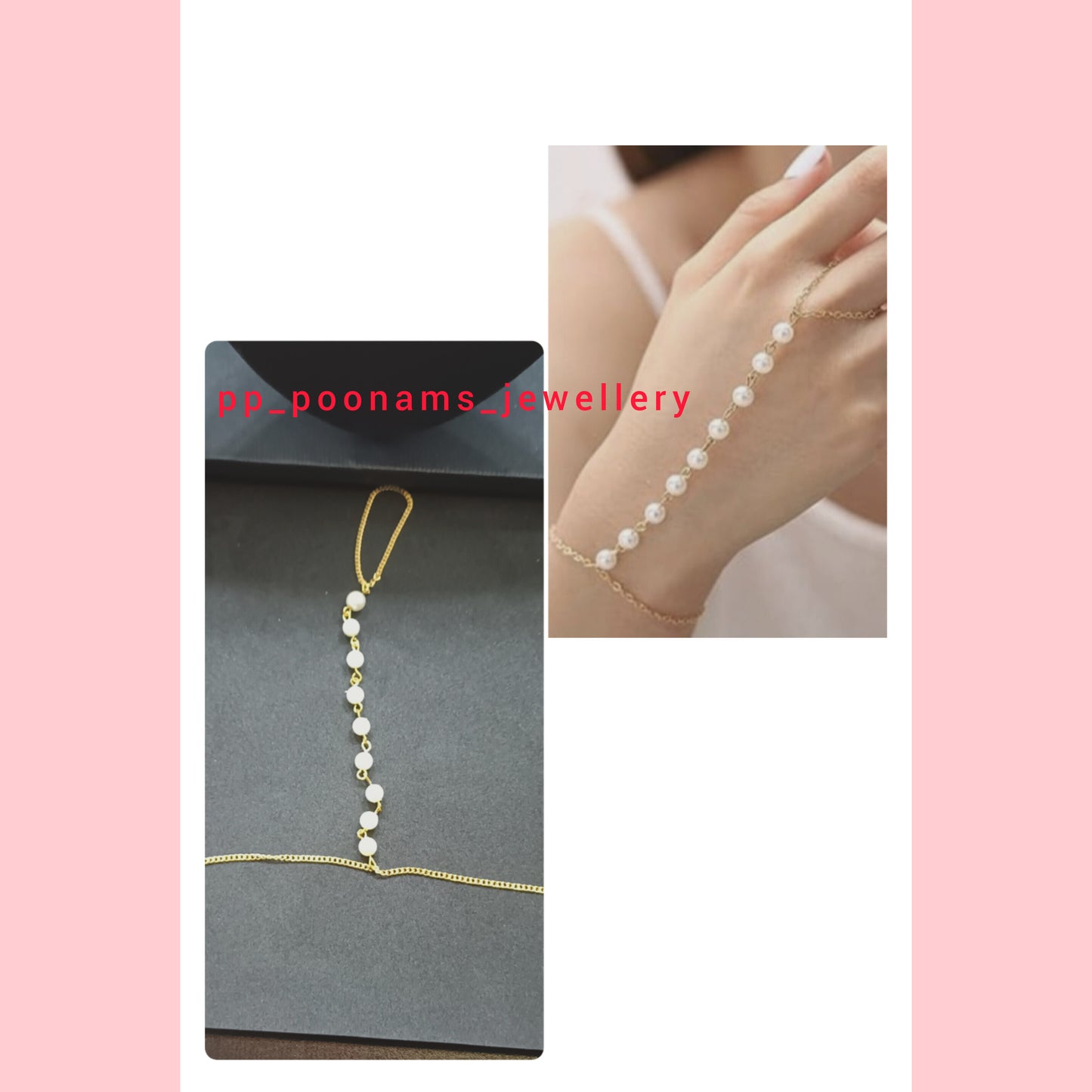 Simple & Fancy Beads Chain Bracelet