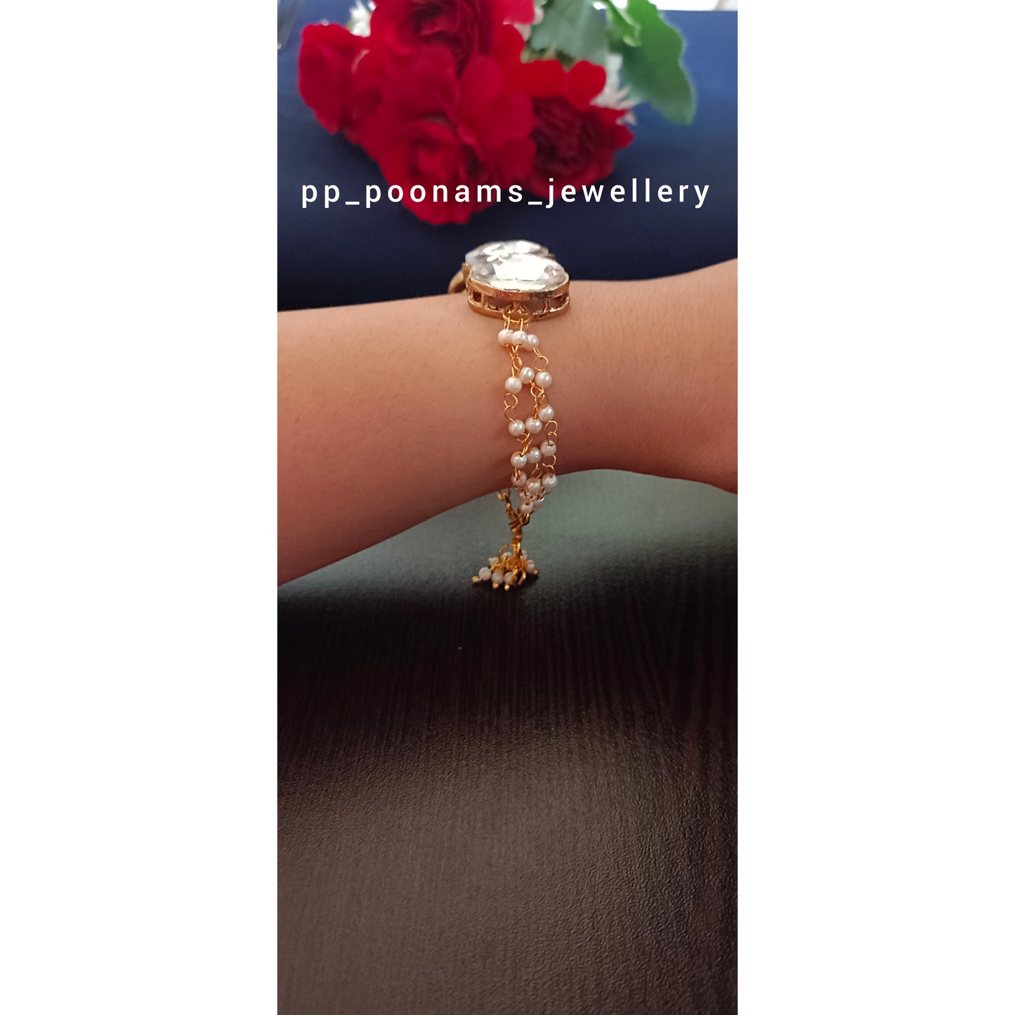 Delegate Crystal Kundan Loreal Bracelet