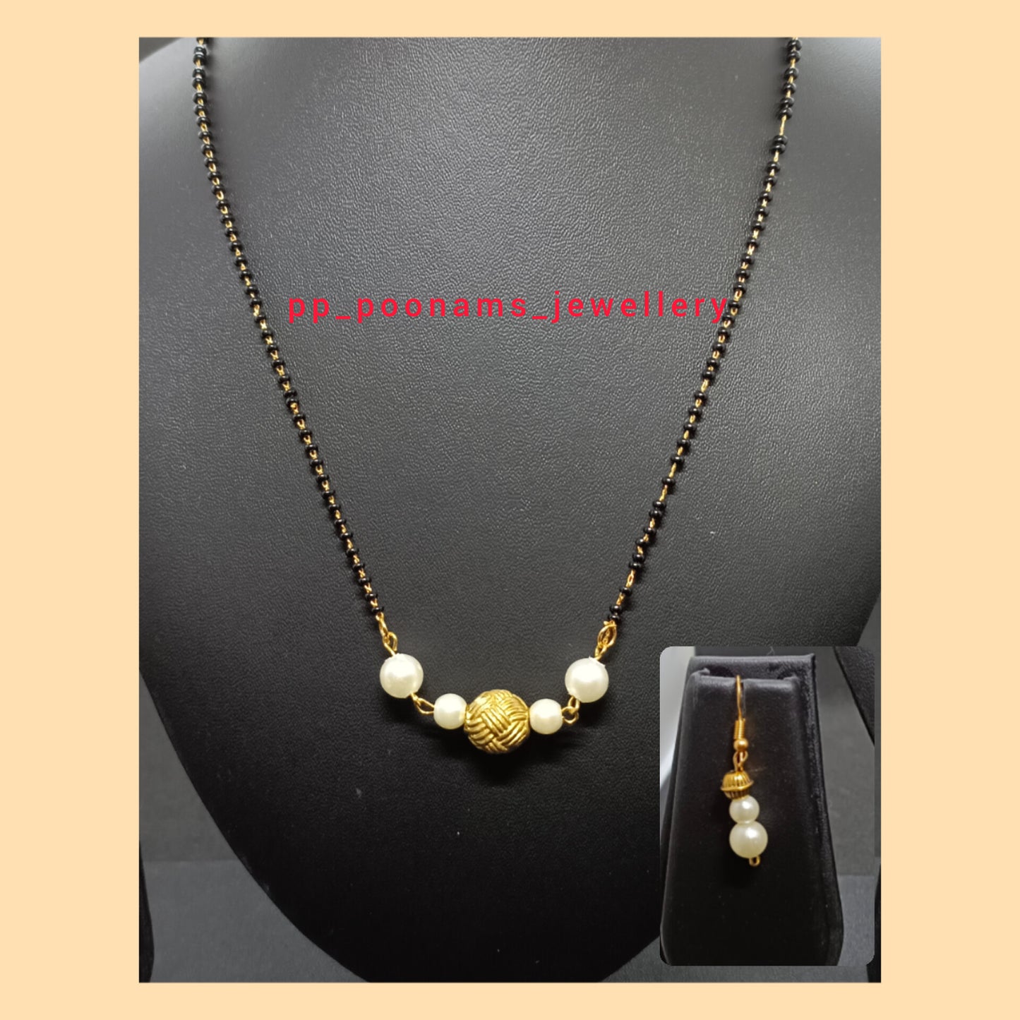 Gold Plated Beads Mangalsutra