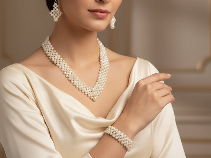 Pearl Necklace Set