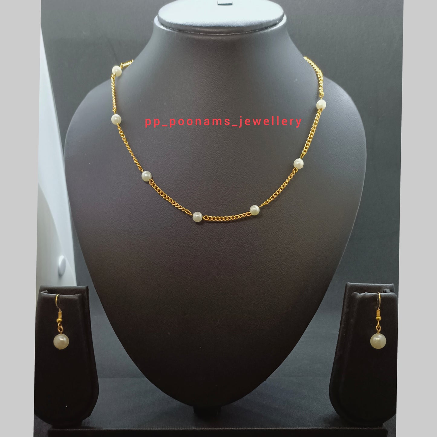 Gold-Plated Chain Necklace Set