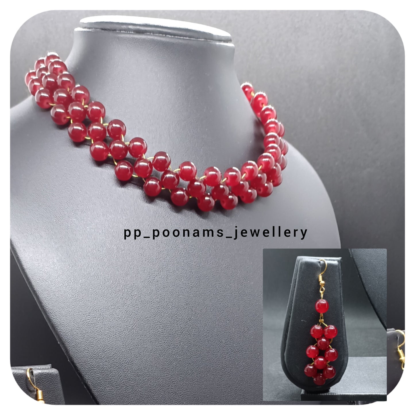 Artificial Beads Necklace Set