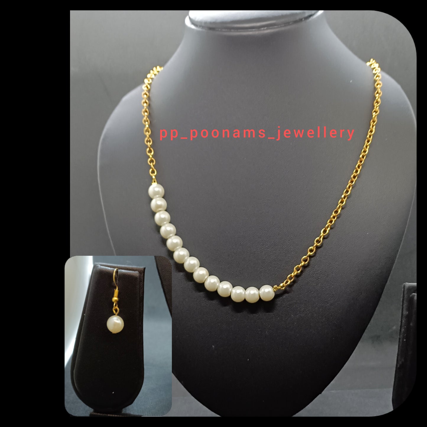 Gold-Plated Chain Necklace Set