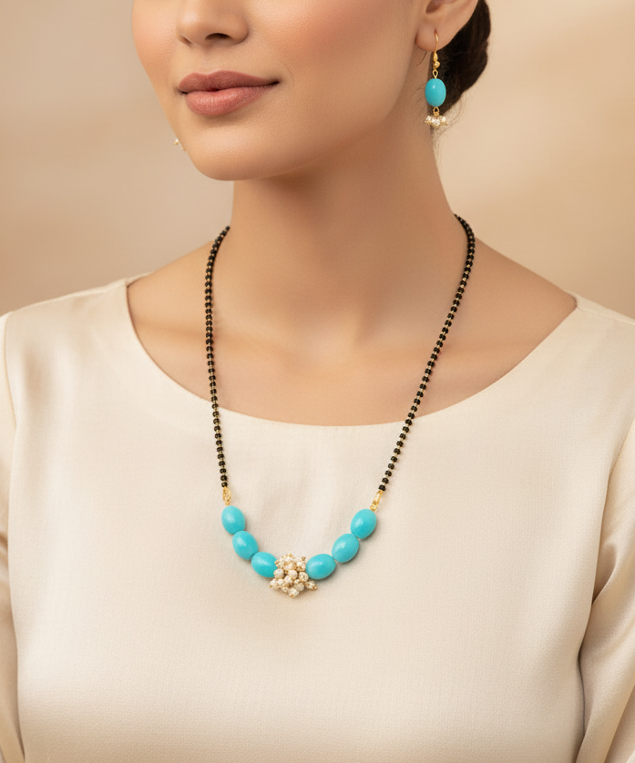 Gold Plated Beads Mangalsutra