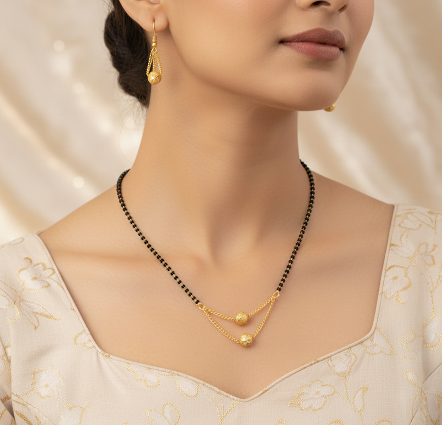 Beautiful Gold Plated Chain Mangalsutra