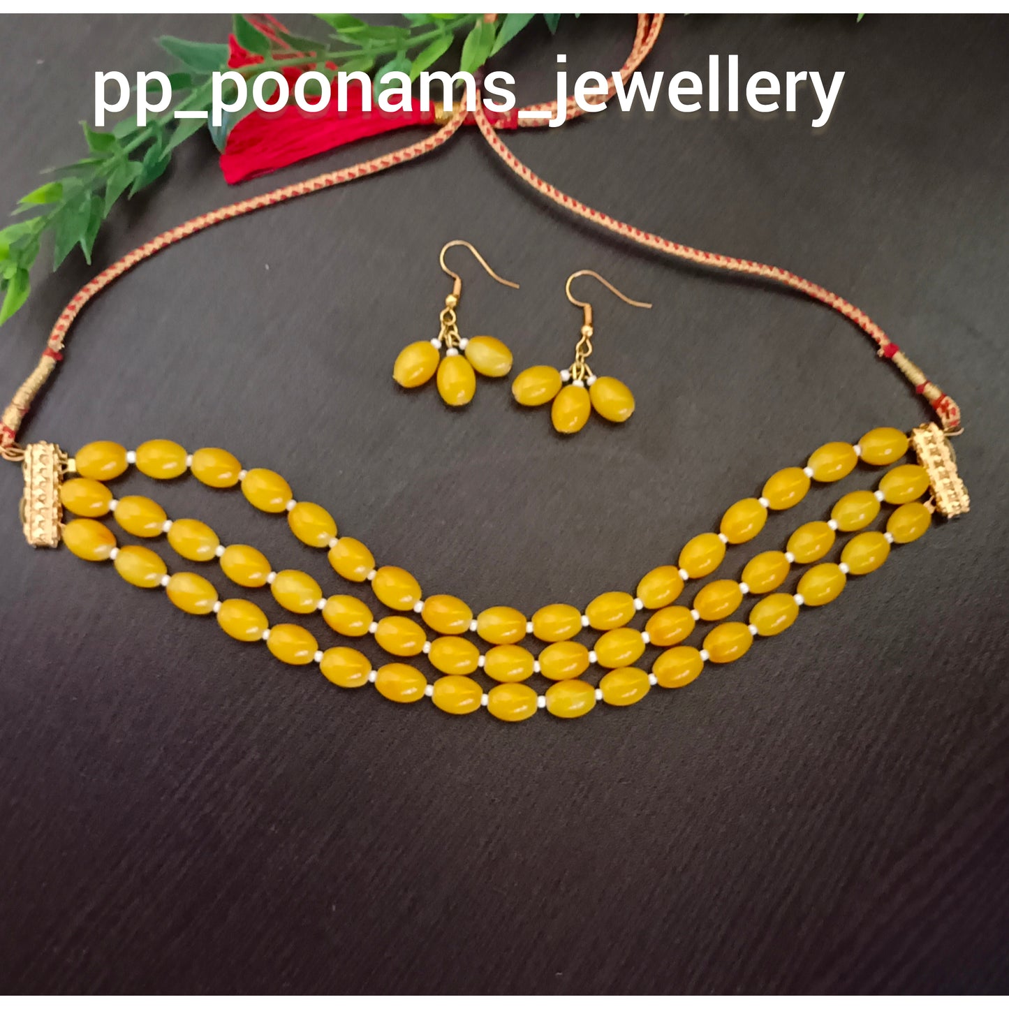 Artificial Beads Necklace Set